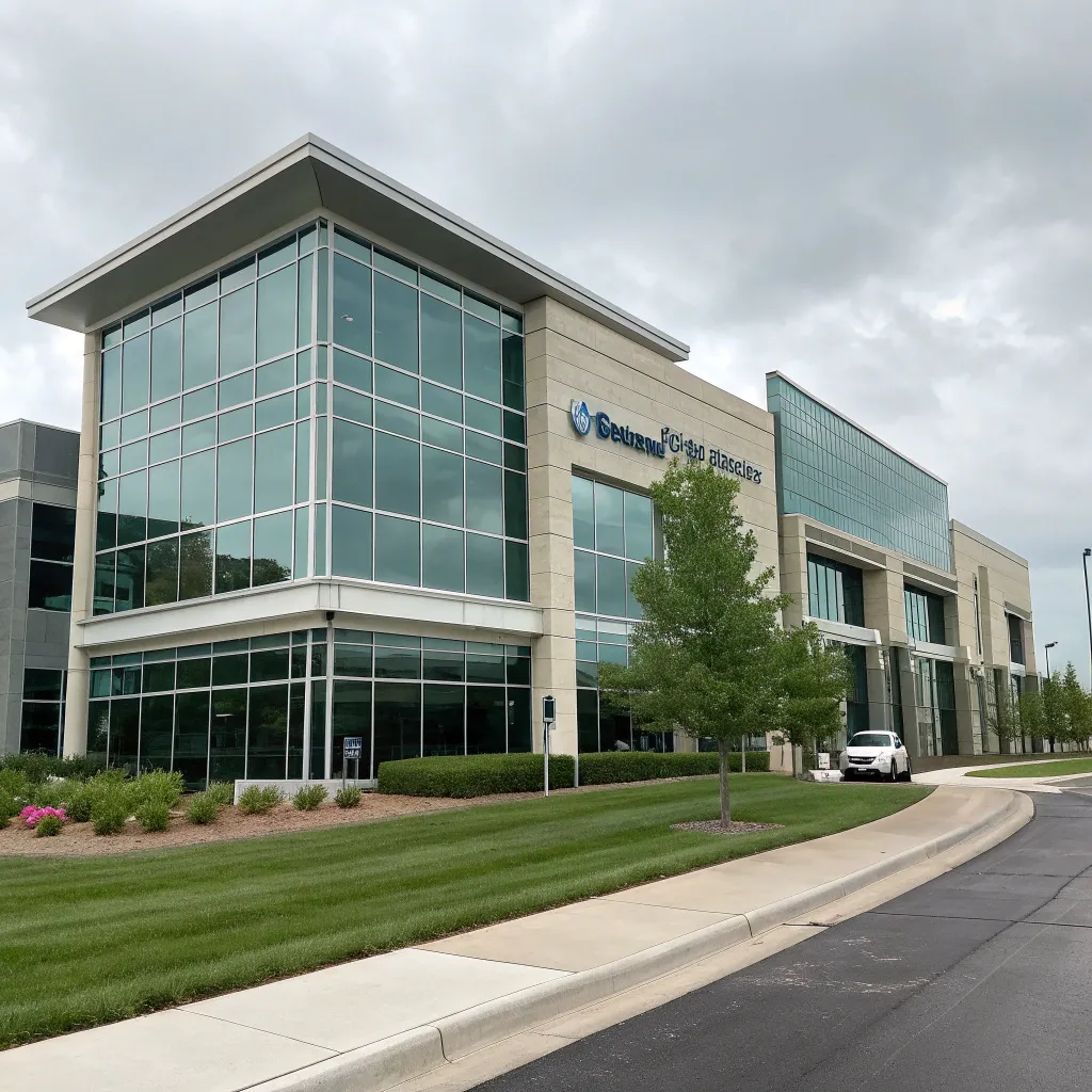 An exterior view of the ZYNTHERALIX office building